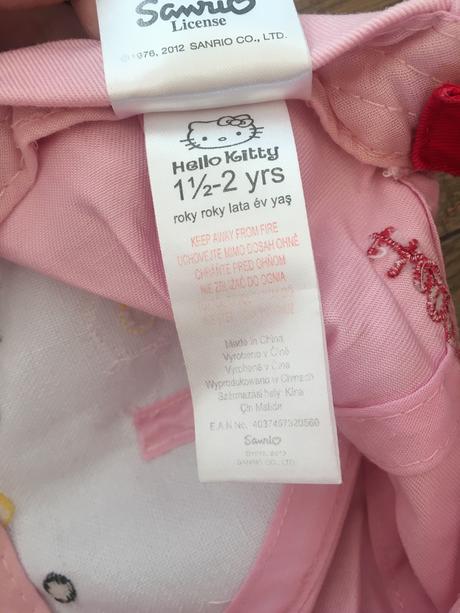 Hello kitty dievčenská šiltovka, sanrio,92