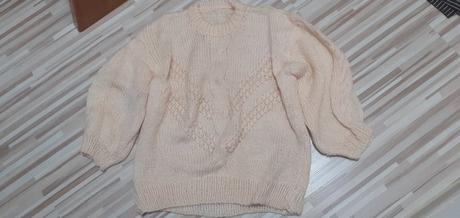 Pletený štrikovany pulóver, s