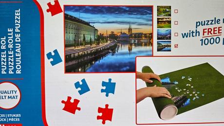 Puzzle 1000 ks s rolovacou podložkou,