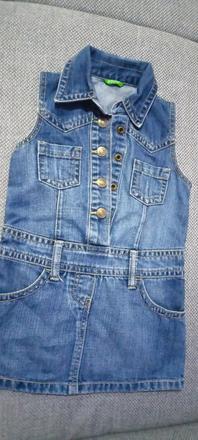 Šaty riflové benetton, benetton,98