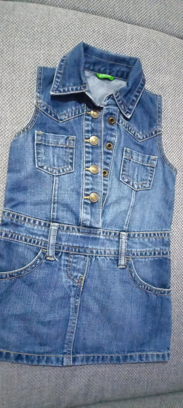 Šaty riflové benetton, benetton,98