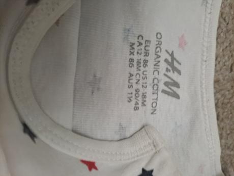 Body  s krátkym rukávom, h&m,86