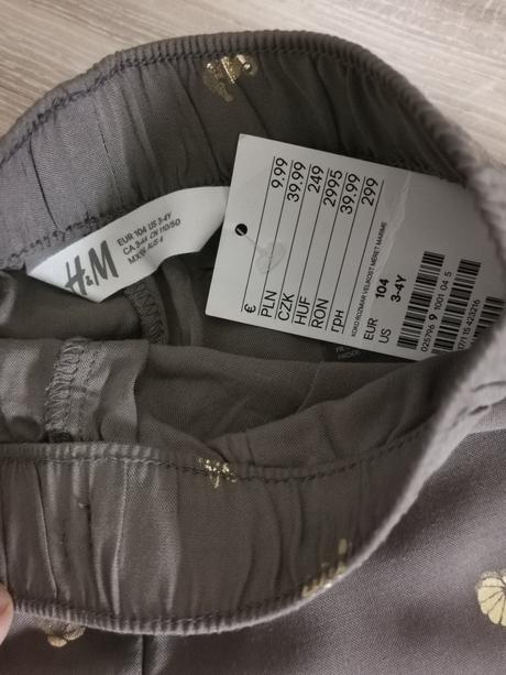 Lahucke letné nohavice, h&m,104