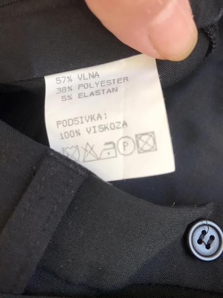 Luxusné nohavice s manžetami, l