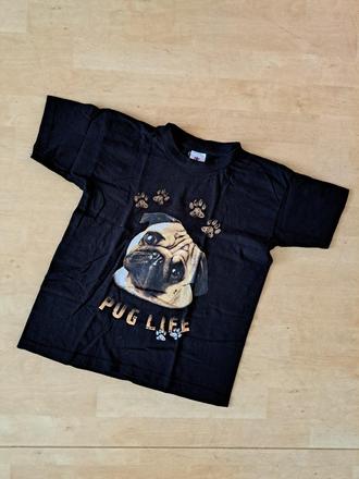 Tričko s mopslikom 134/146, 134