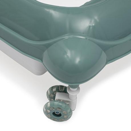 Babymix chodítko so silikónovými kolieskami zelené,