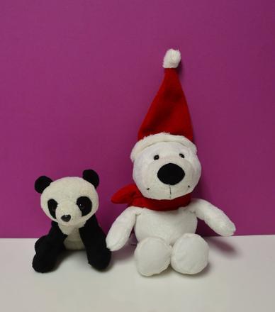 Kinder ľadový medveď + panda k nákupu, 