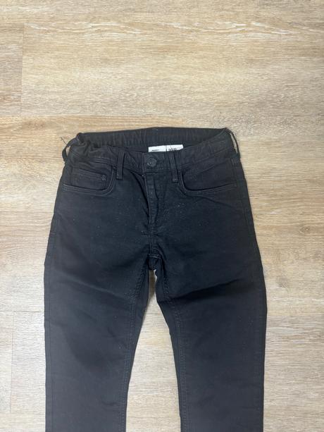 Čierne trblietavé rifle, h&m,140