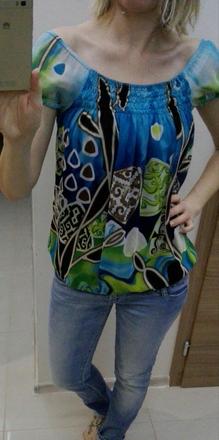 Krasna letna bluzocka, s