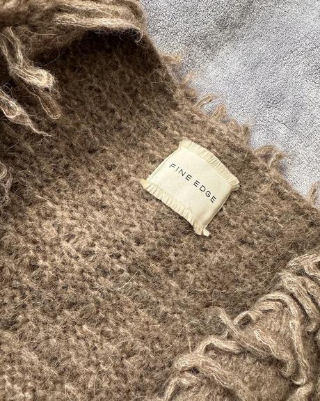 Fine edge kardigan z alpaky, m