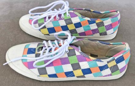 Plátené tenisky v pastelových farbách, 39