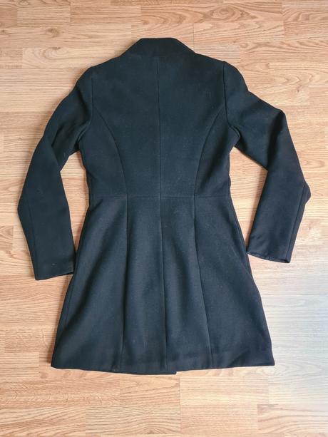 Čierny kabát pull&bear, pull&bear,s