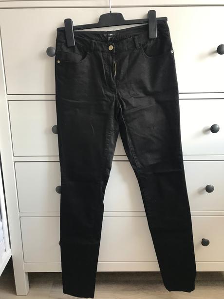 Čierne nohavice, h&m,36