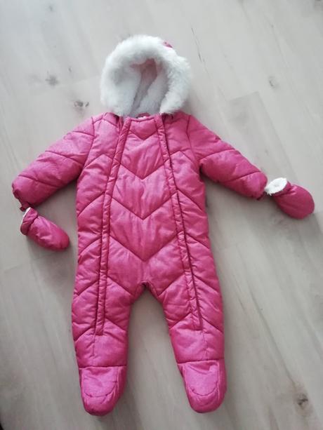 Kombinéza, overal, vytepleny s krásnou  kozusinkou, f&f,80