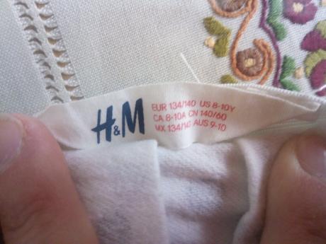 Sukňa, h&m,134
