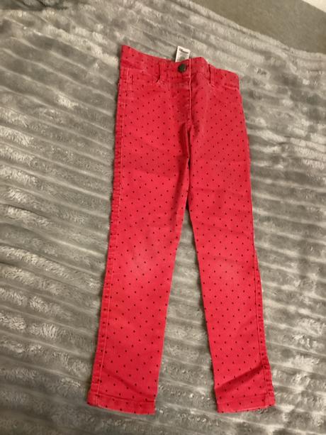 Bodkované nohavice, f&f,110