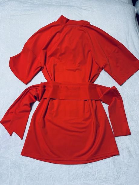 Oranžové kimonové minišaty na uviazanie chantall, chantall,l / m