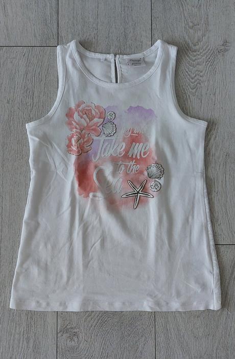 Krásne tričko s kvetovovaným  chrbtom, primigi,140