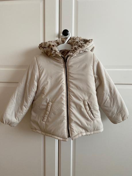 Zimná obojstranna bundička, zara,98