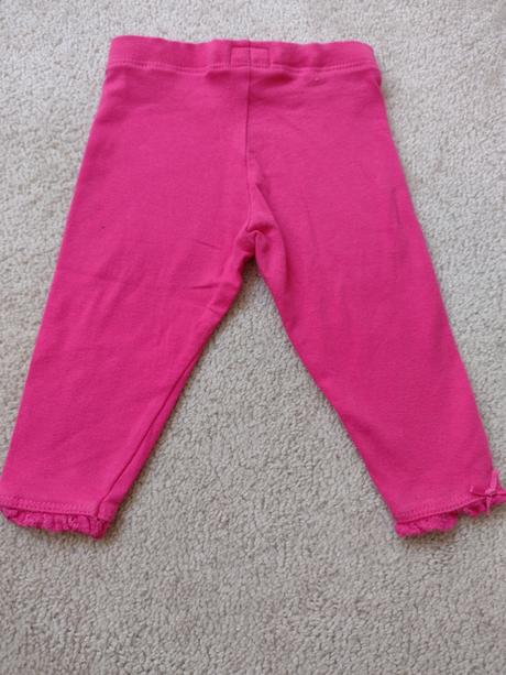 Dievčenské legíny s krajkou a mašličkou, f&f,68