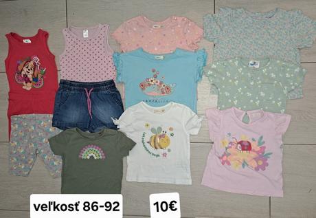 Balík letného oblečenia v.86-92, 86–98