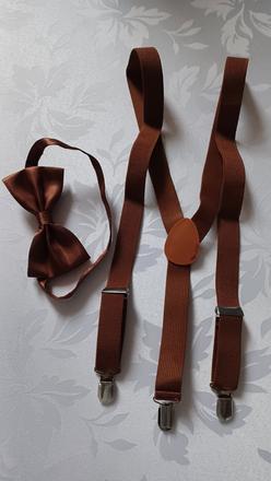 Pánske traky +motýlik, 