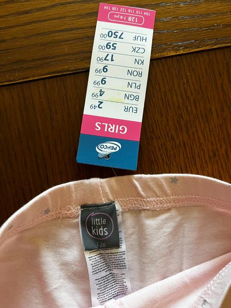 Legínky s bodkami a hviezdičkami dvojbalenie, kids,122 / 128