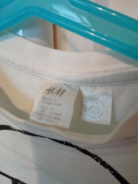Tričko h&m šmolko, h&m,86
