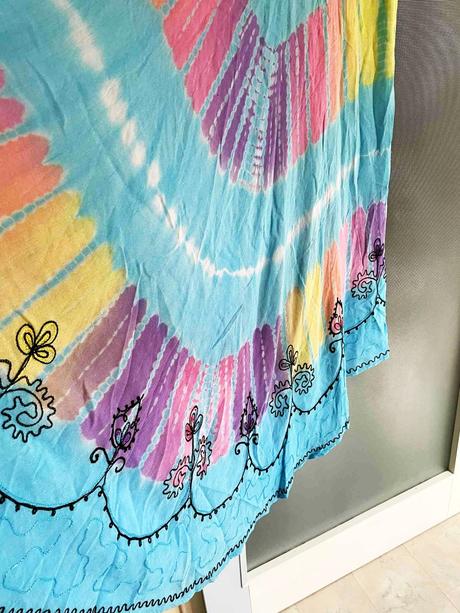 Ľahké letné batikované maxi šaty xl/xxl, xxl