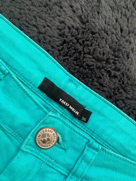 Tyrkysové kraťasy s nizkym pasom tally weijl, tally weijl,s