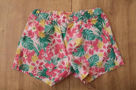 Dievčenské kraťasy / šortky ovs 104 (3-4r.) kvety, ovs,104