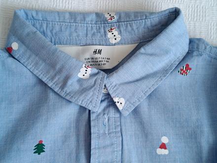 Košeľa s dlhým rukávom, velk. 128, zn. hm, h&m,128