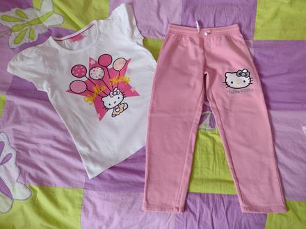 Hello kitty tepláky a tričko, 116