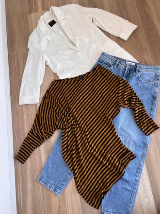 Pásikový top, reserved,m