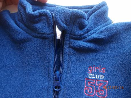 Mikina na zips 5-6 rokov 110/116 bez kapucne, impidimpi,116