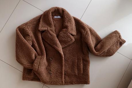 Dámsky krátky teddy bear kabát, reserved,m