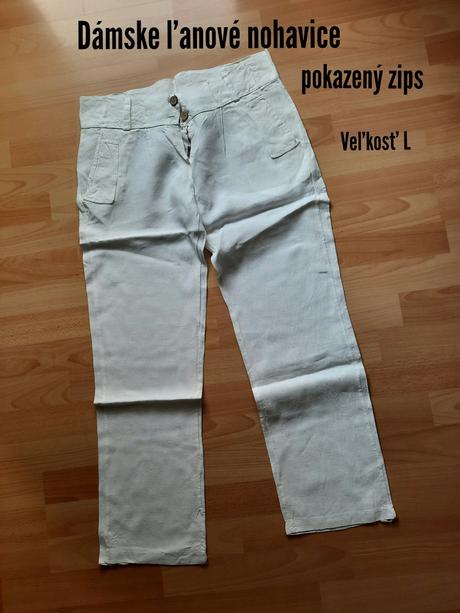 Dámske ľanové nohavice, l