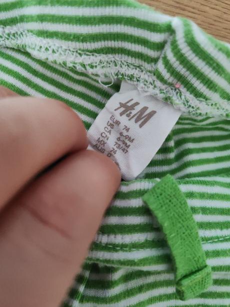Tenké tepláčiky, h&m,74