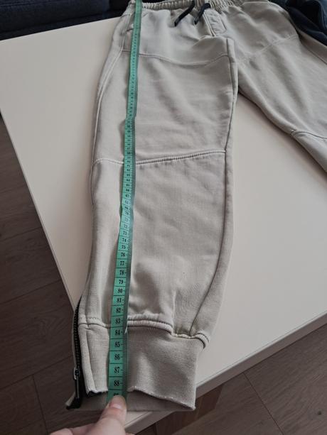Béžové teplaky so zipsami zara v.152, zara,152