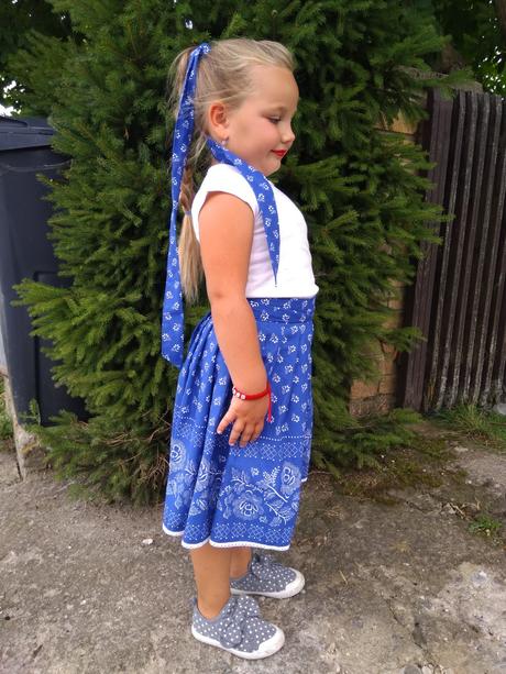 Folk skladana sukienka, 50 - 164