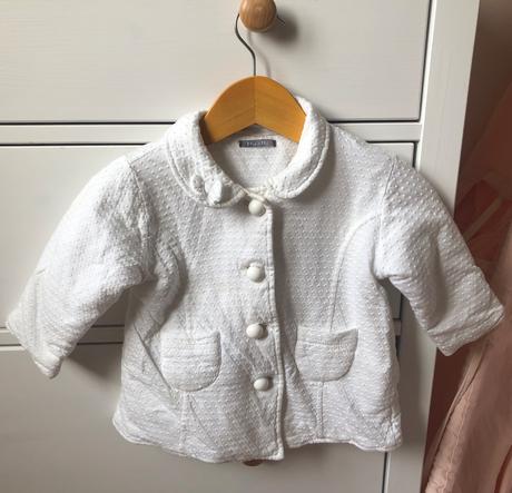 Biely bavlnený kabát 80, 80