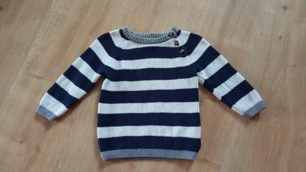 Pásikavý svetrík, h&m,74