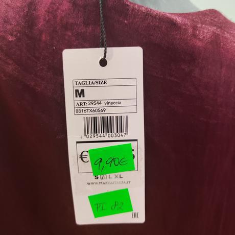 Padavý top s náhrdelníkom veľ. m, piazza italia,m