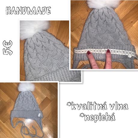 Šedá zimná čiapka, 110