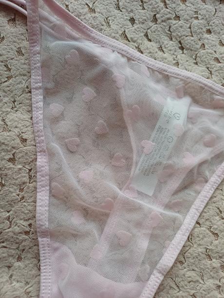 Krásny srdiečkový set spodného prádla, primark,l