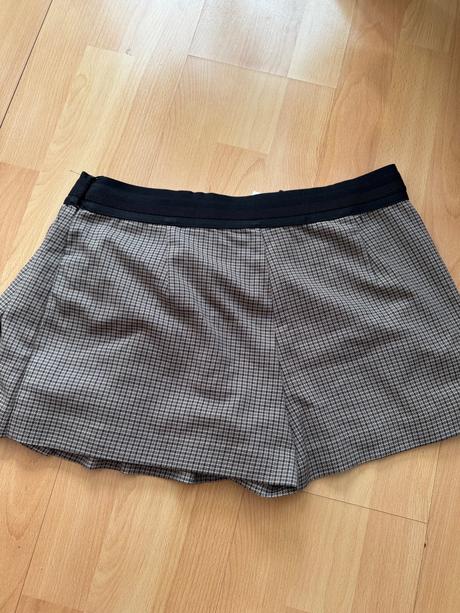 Sukňa/skort s kohúťou stopou, zara,m