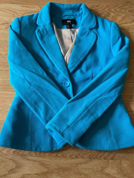 Modré sako, h&m,s