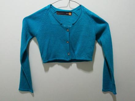 Tyrkysové bolerko / sveter, piazza italia,104