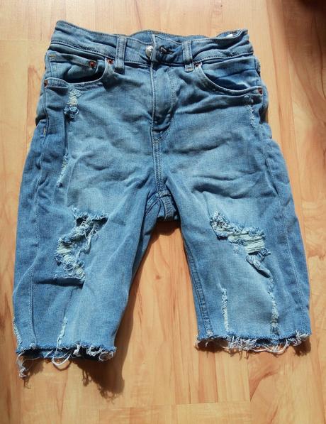 Riflové kraťasy, h&m,128