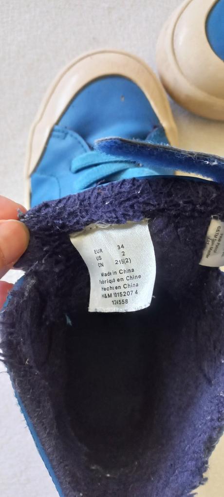 Topánky zateplené kožušinkou, h&m,34